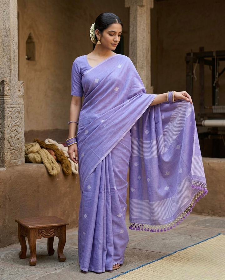 Premium mul jamdani saree