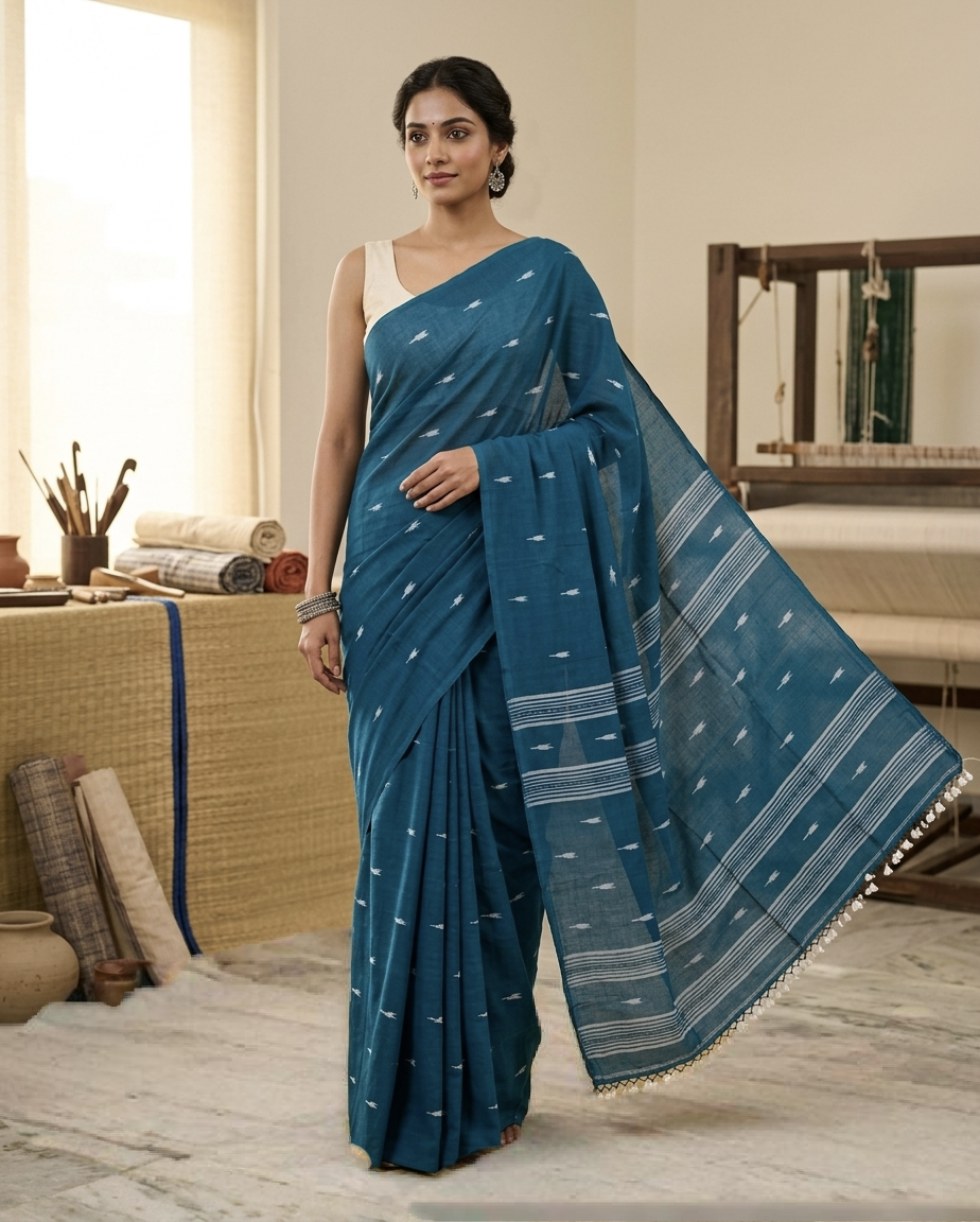 Premium mul jamdani saree
