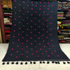 Mul cotton saree with heart embroidery