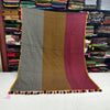 Tri coloured Mul cotton saree