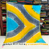 Tie and die mul cotton saree
