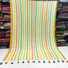 Multicolour stripes mul cotton saree