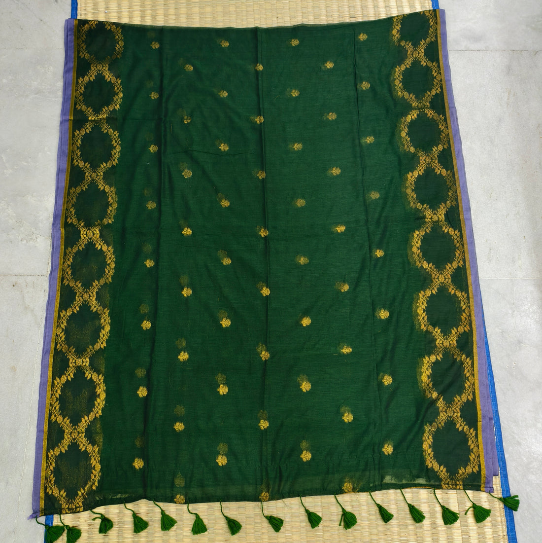Mul cotton with bensari machine weave saree