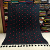 Mul cotton saree with heart embroidery