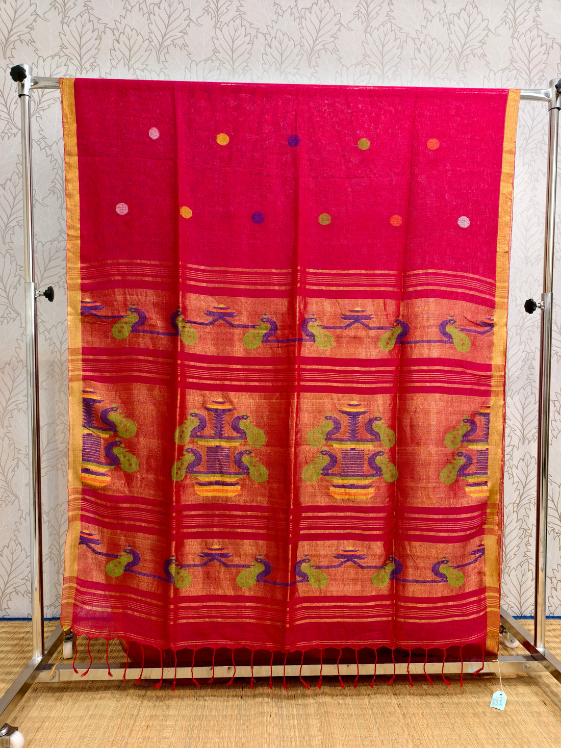 Linen by Linen jamdani saree