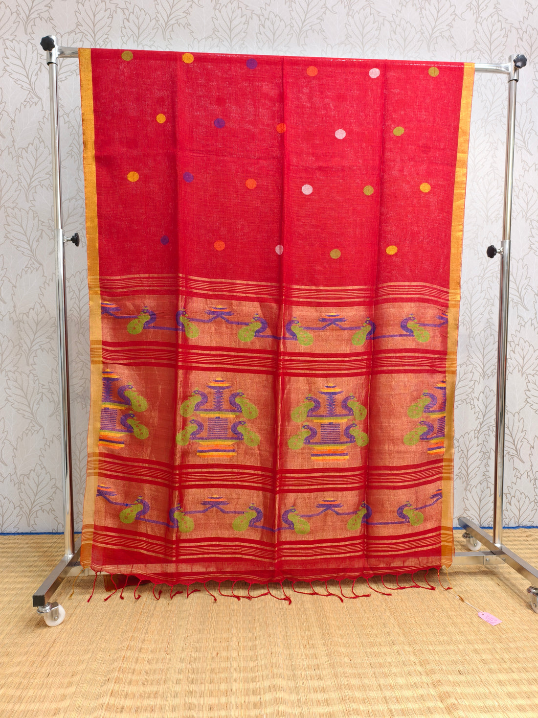 Linen by Linen jamdani saree