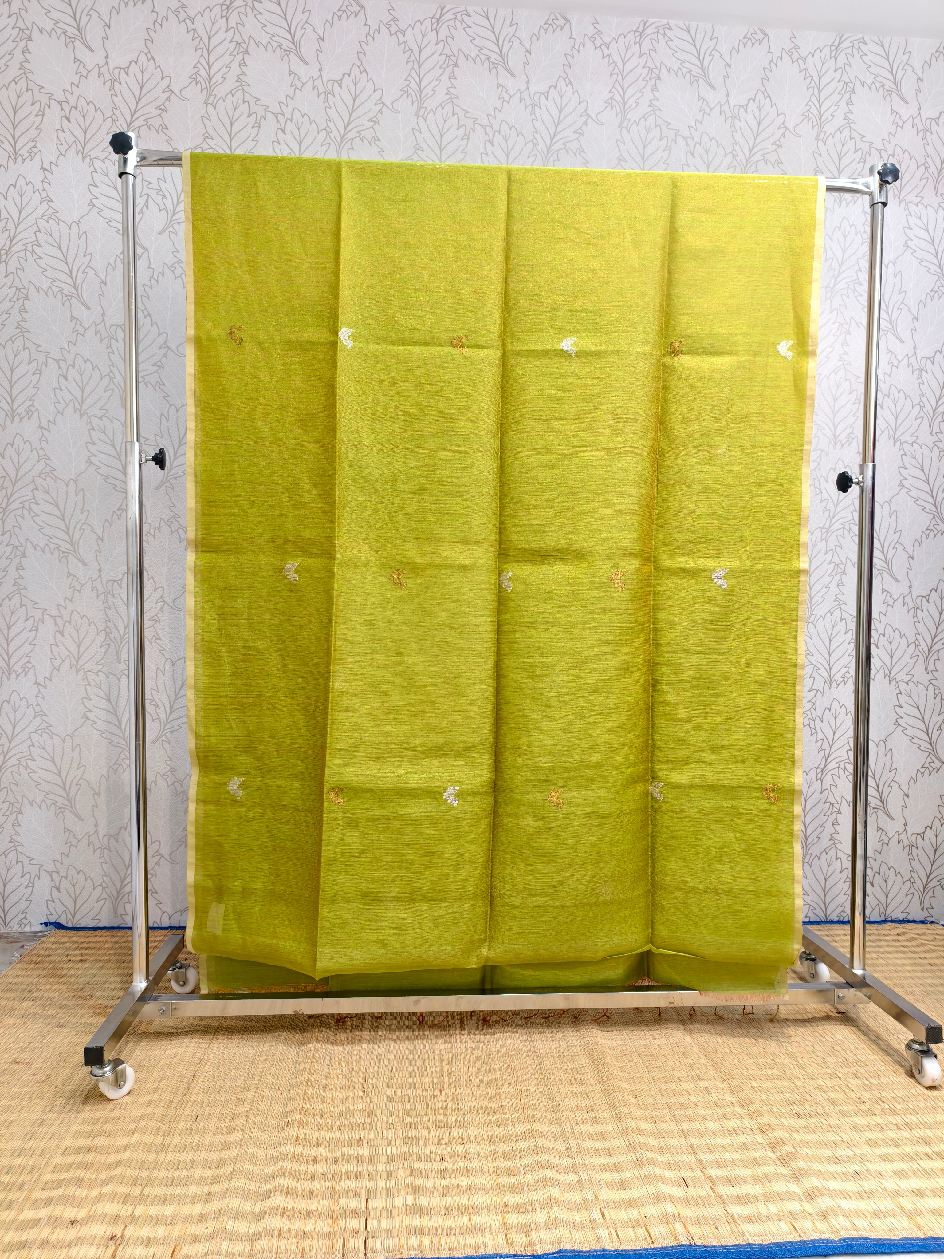 Linen tissue jamdani saree