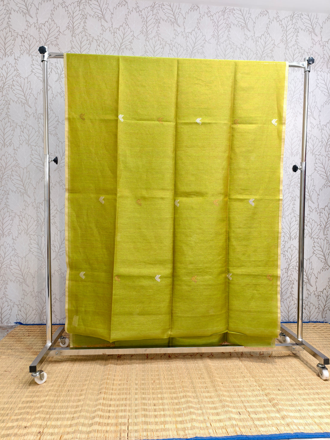 Linen tissue jamdani saree