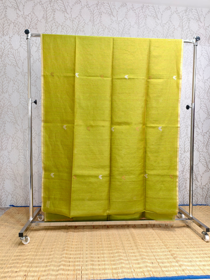 Linen tissue jamdani saree