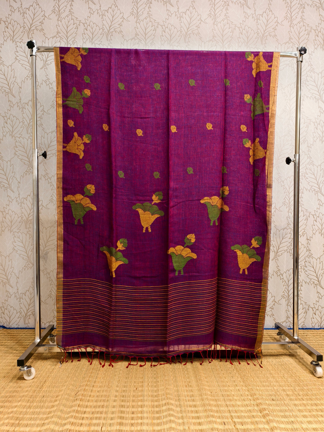 Linen by Linen jamdani saree