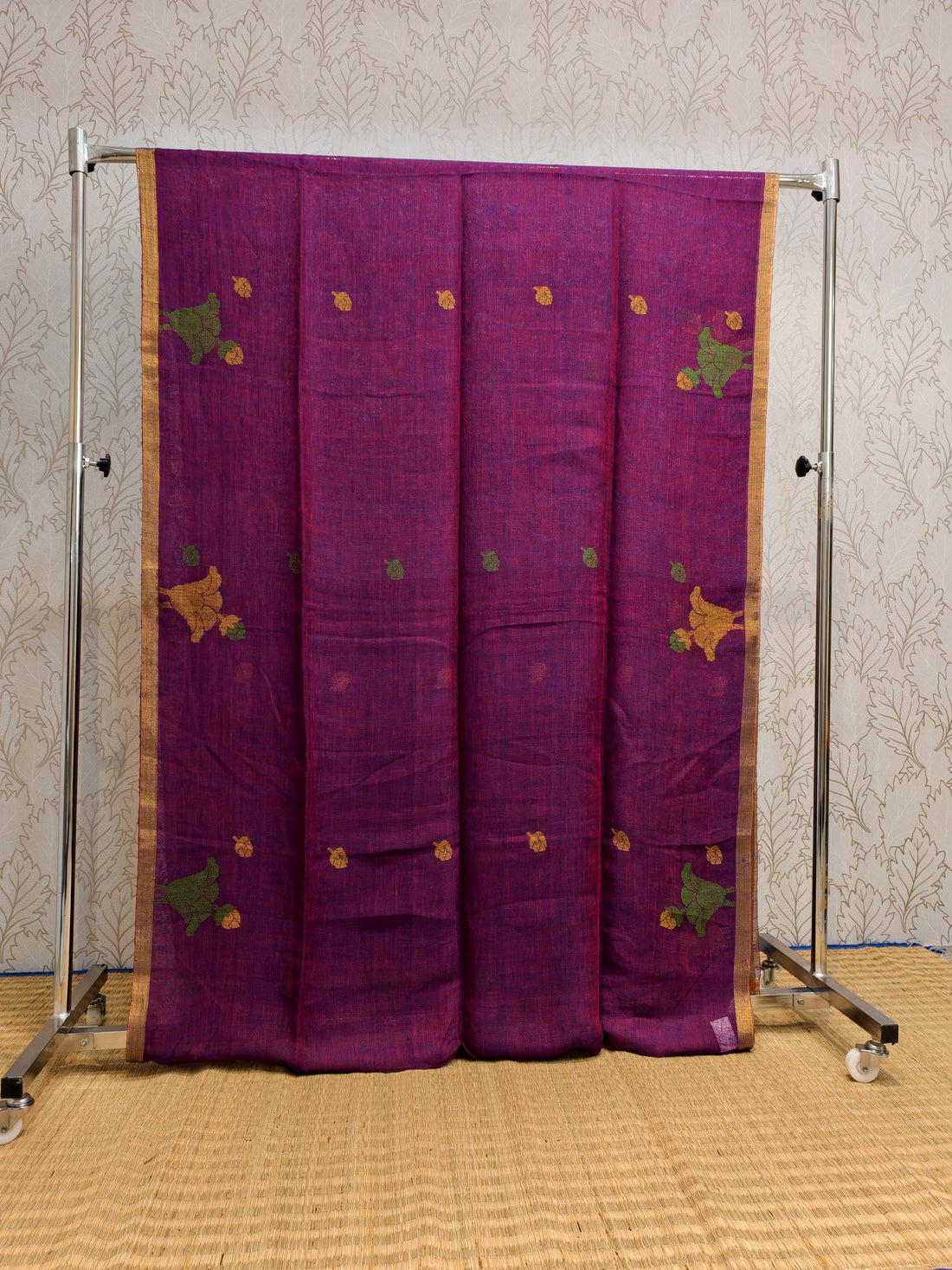 Linen by Linen jamdani saree