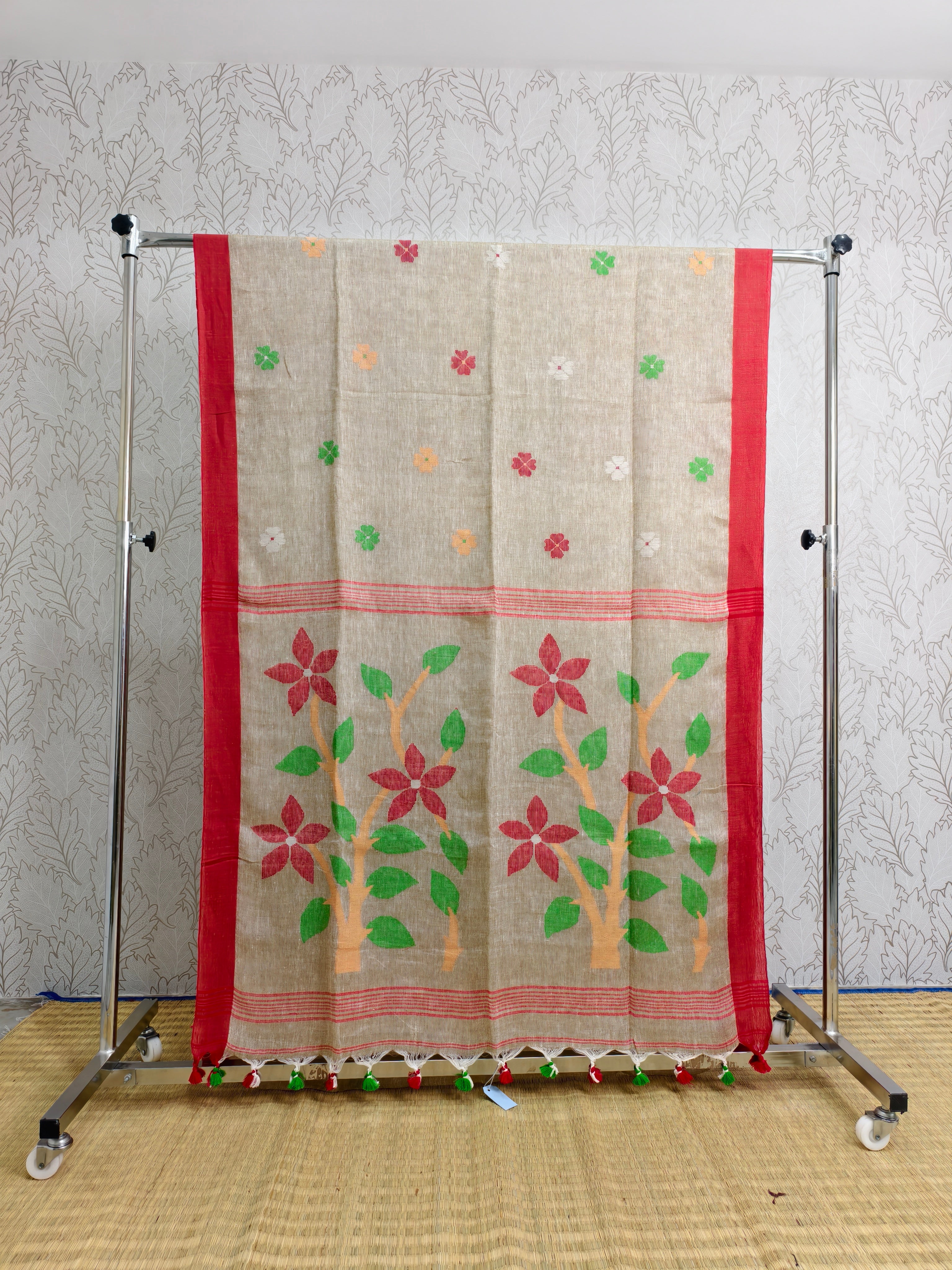 Linen by Linen needle jamdani