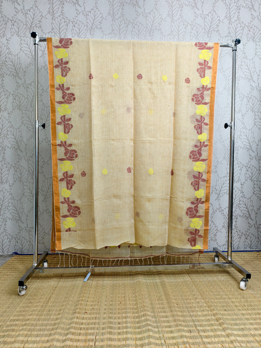 Linen by Linen needle jamdani saree