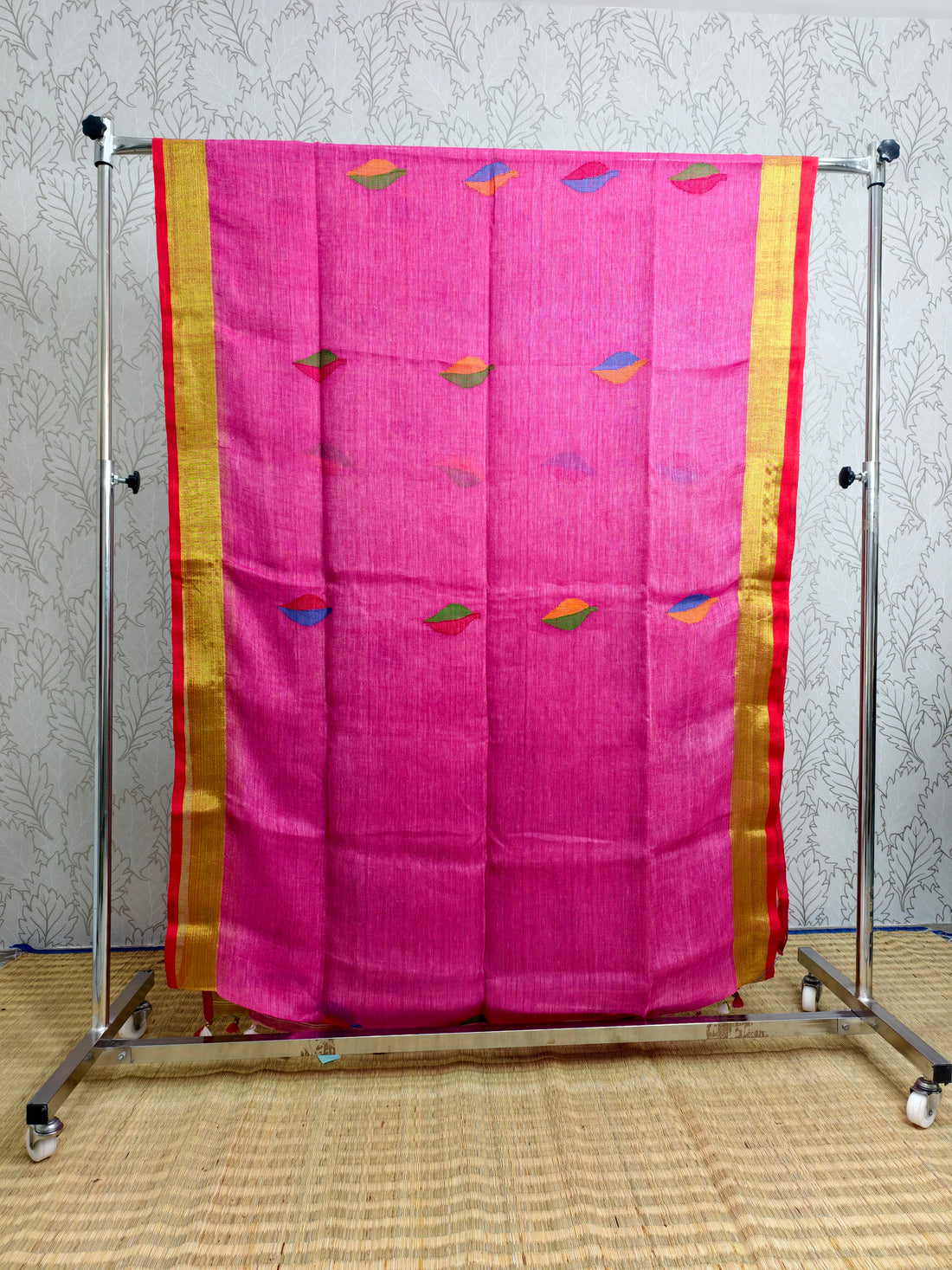 Linen by Linen needle jamdani saree