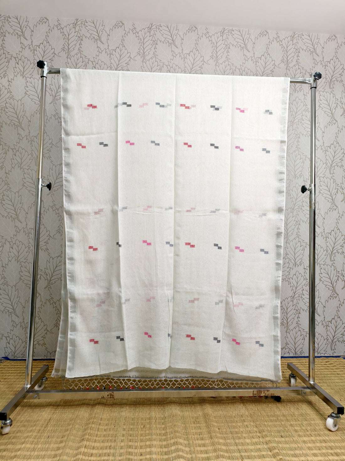 Linen by Linen needle jamdani saree