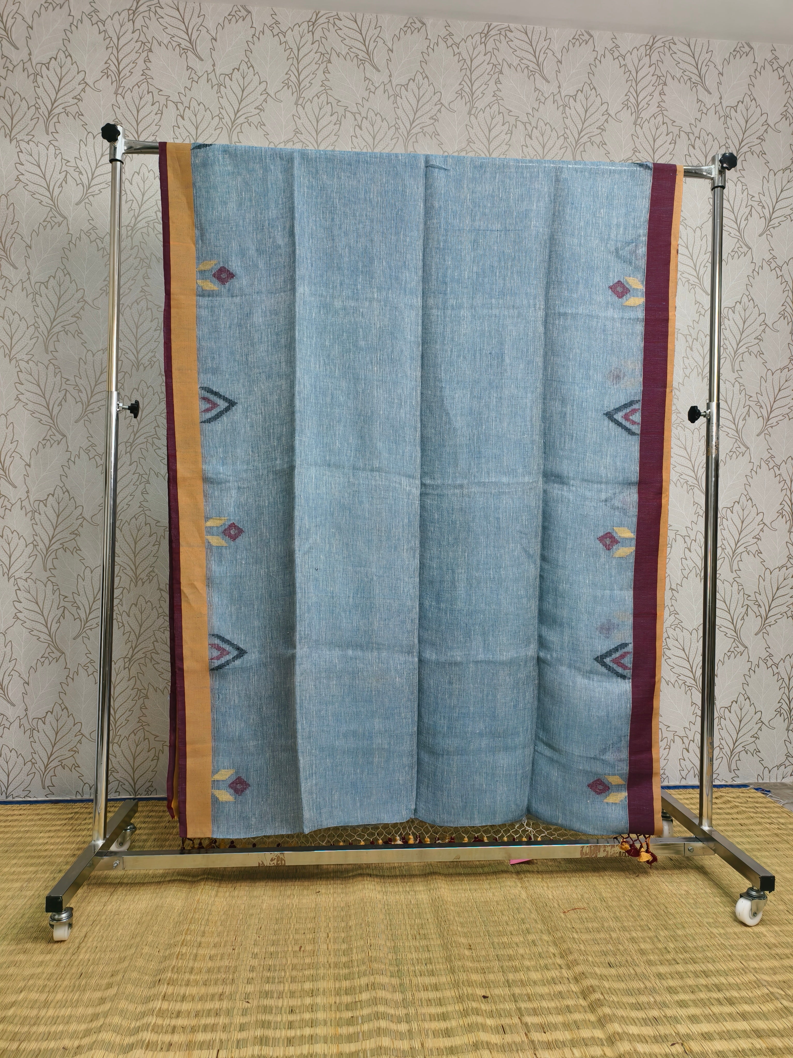 Linen by Linen needle jamdani saree