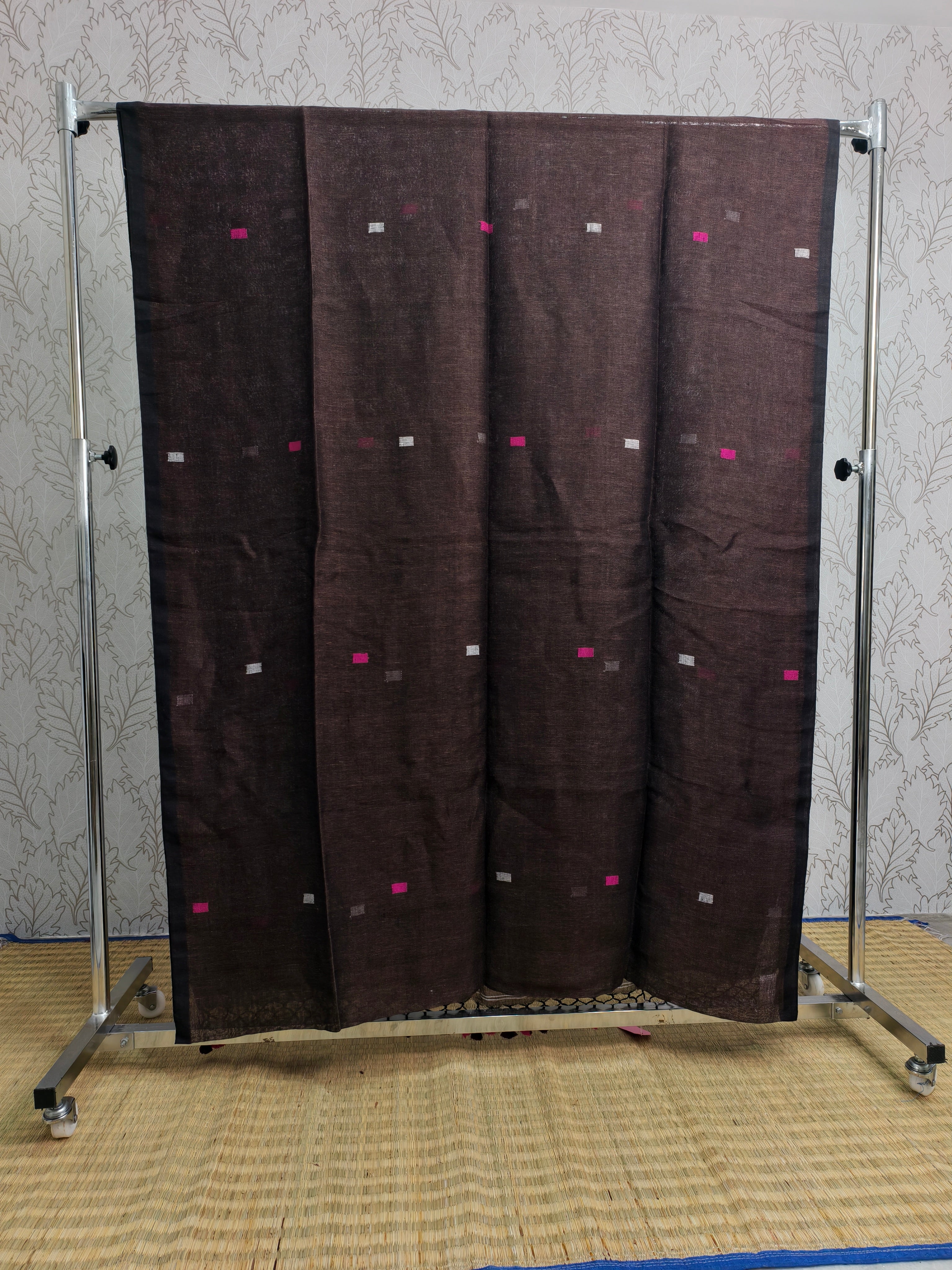 Linen by Linen needle jamdani saree