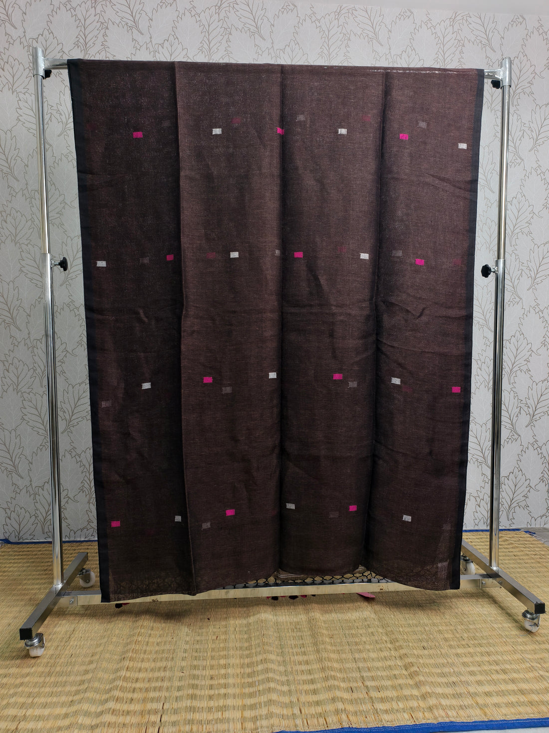 Linen by Linen needle jamdani saree