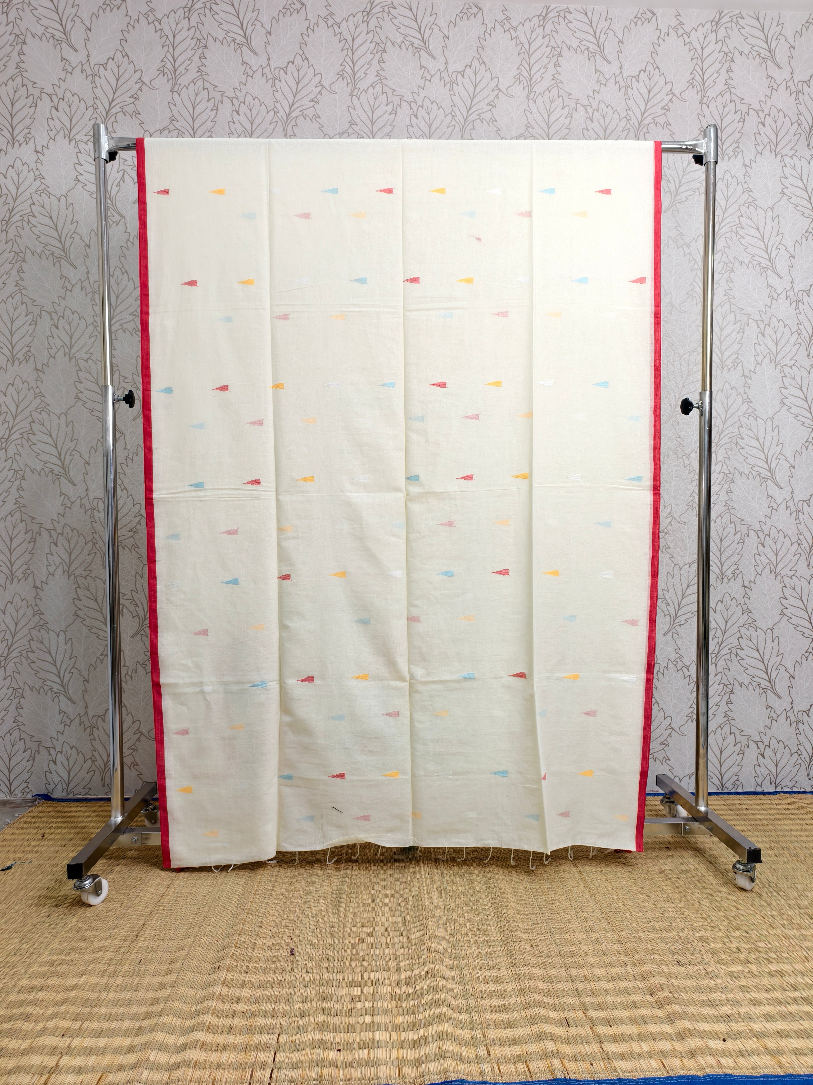 Cotton by cotton needle jamdani saree