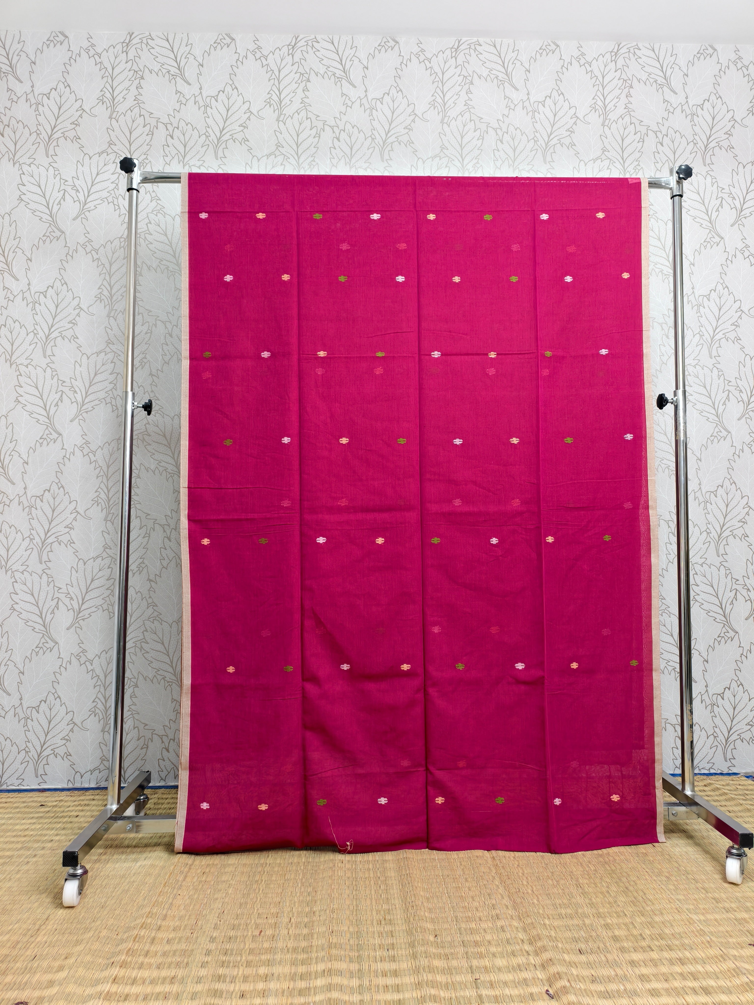 Cotton by cotton needle jamdani saree