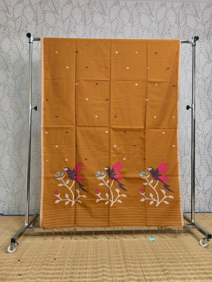 Cotton by cotton needle jamdani saree