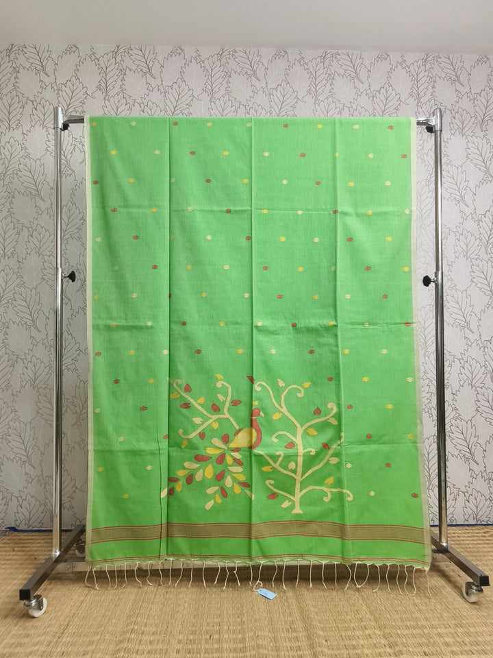 Cotton by cotton needle jamdani saree