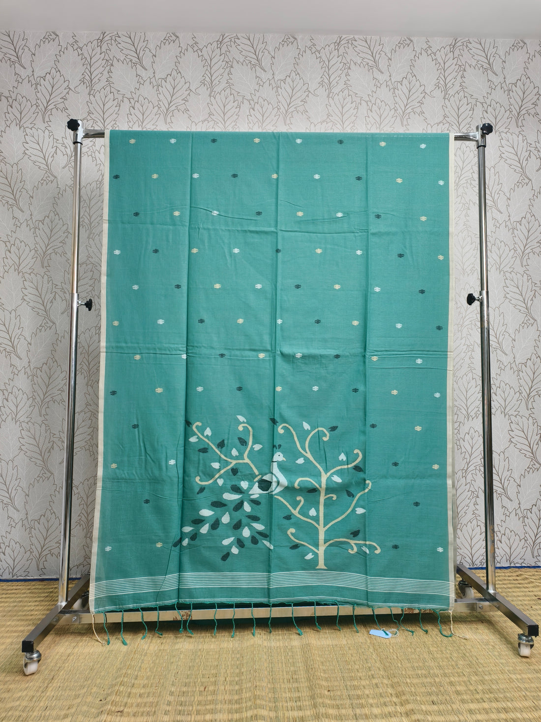 Cotton by cotton needle jamdani saree
