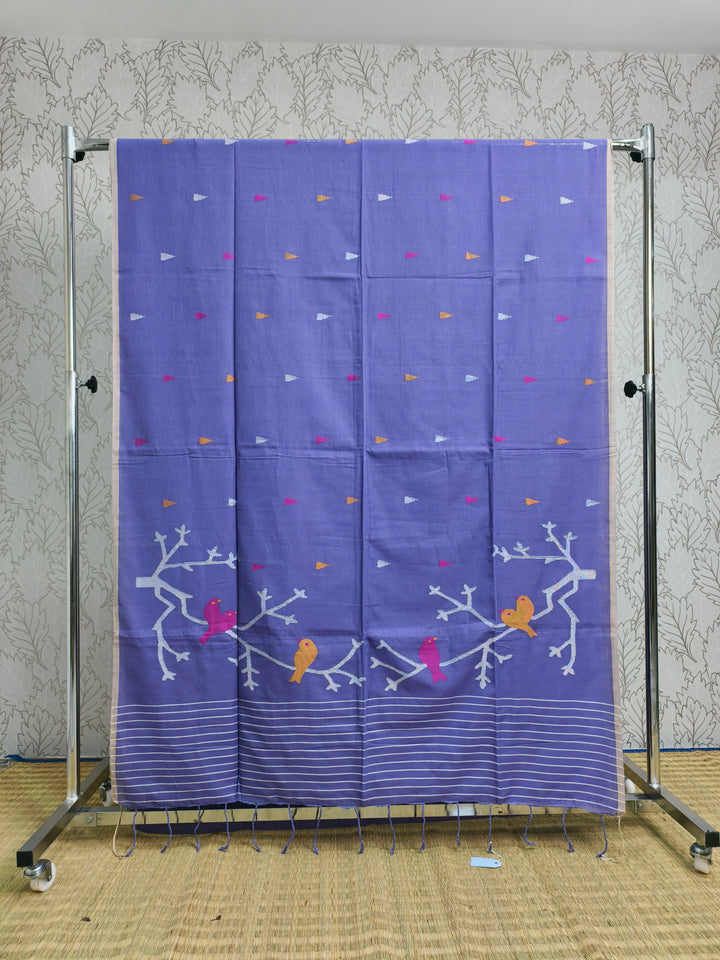 Cotton by cotton needle jamdani saree