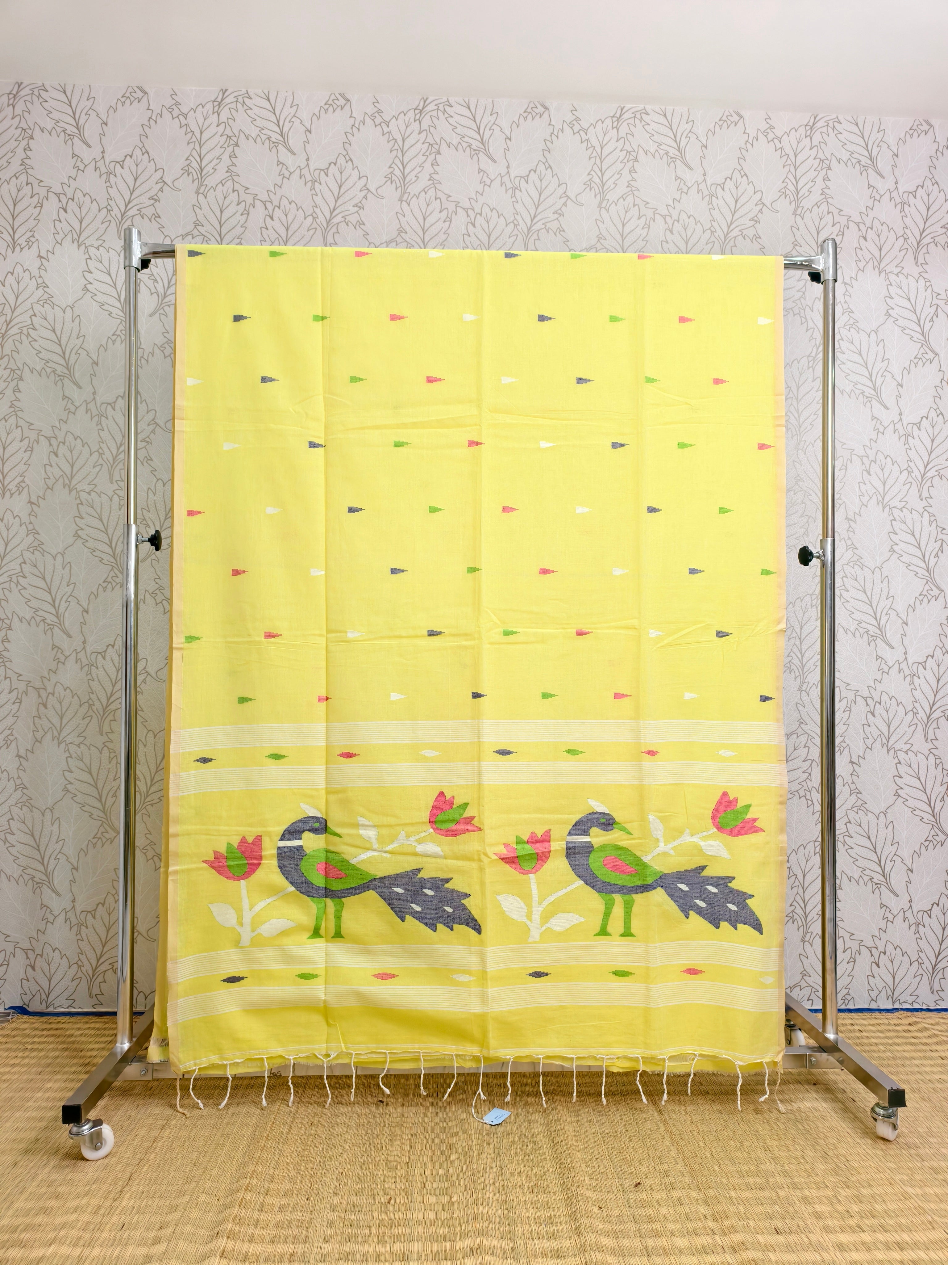 Cotton by cotton needle jamdani saree