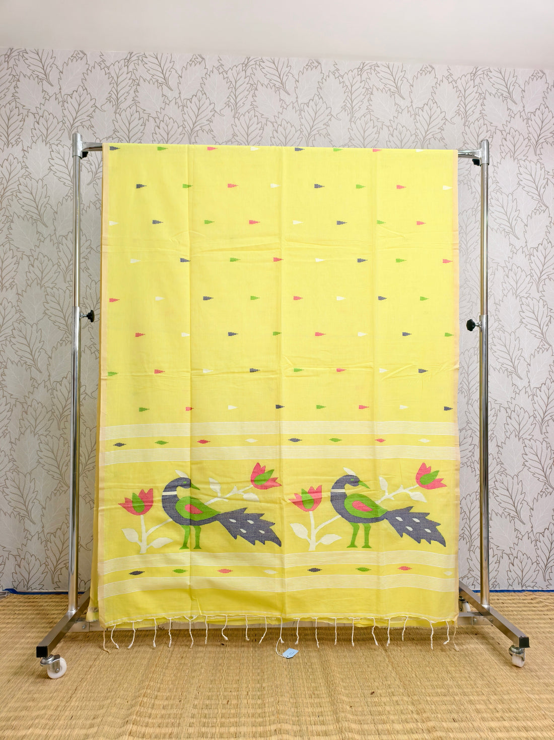 Cotton by cotton needle jamdani saree