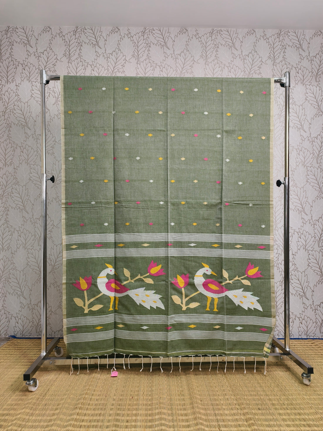 Cotton by cotton needle jamdani saree