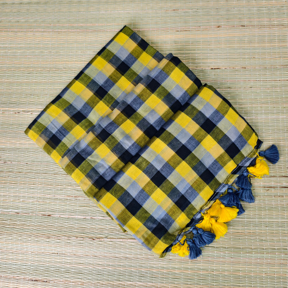Premium Mul check saree