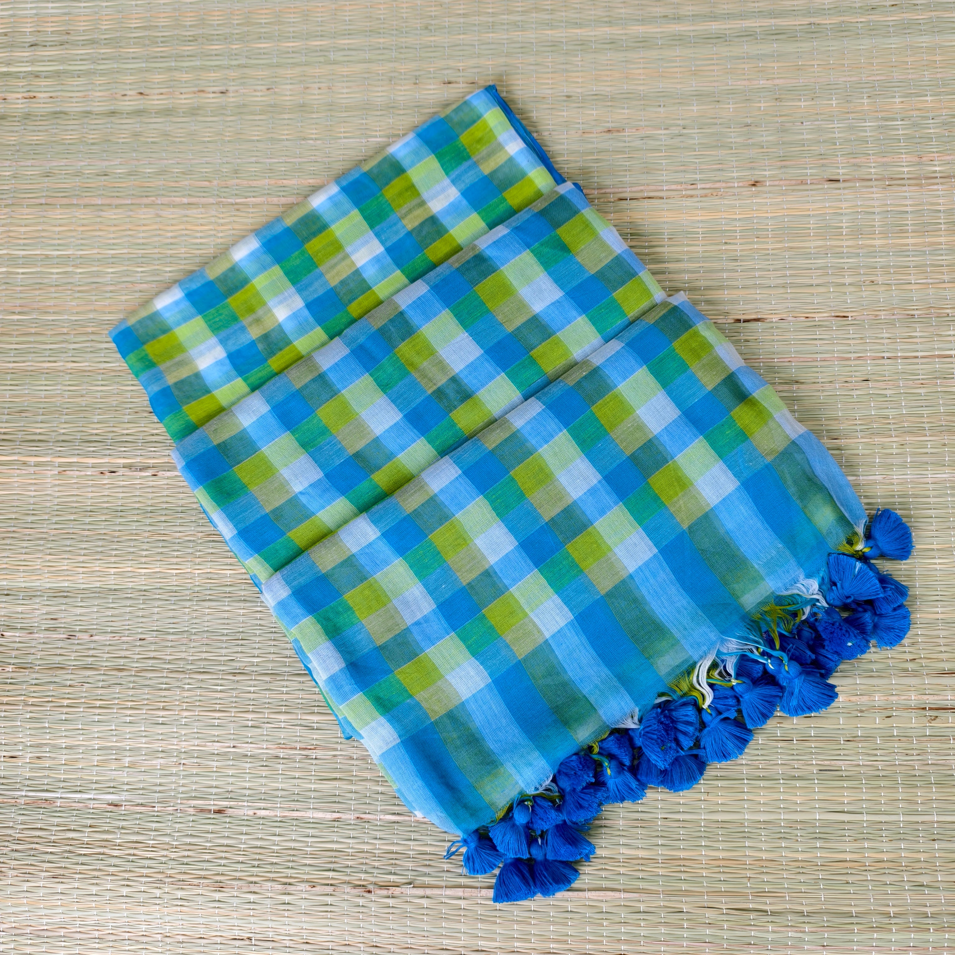 Premium Mul check saree