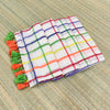 Premium mul cotton Multicolor check saree