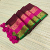mul cotton saree with kanchi border
