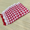 mul check cotton saree with lace