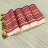 Mul cotton saree with big kanchi border