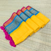 mul cotton saree with kanchi border