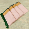 Mul cotton saree with zari border