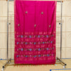 Maheshwari silk saree with hand paint and bullion knot BN3