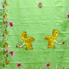Linen cotton with bullion knot embroidery BN1