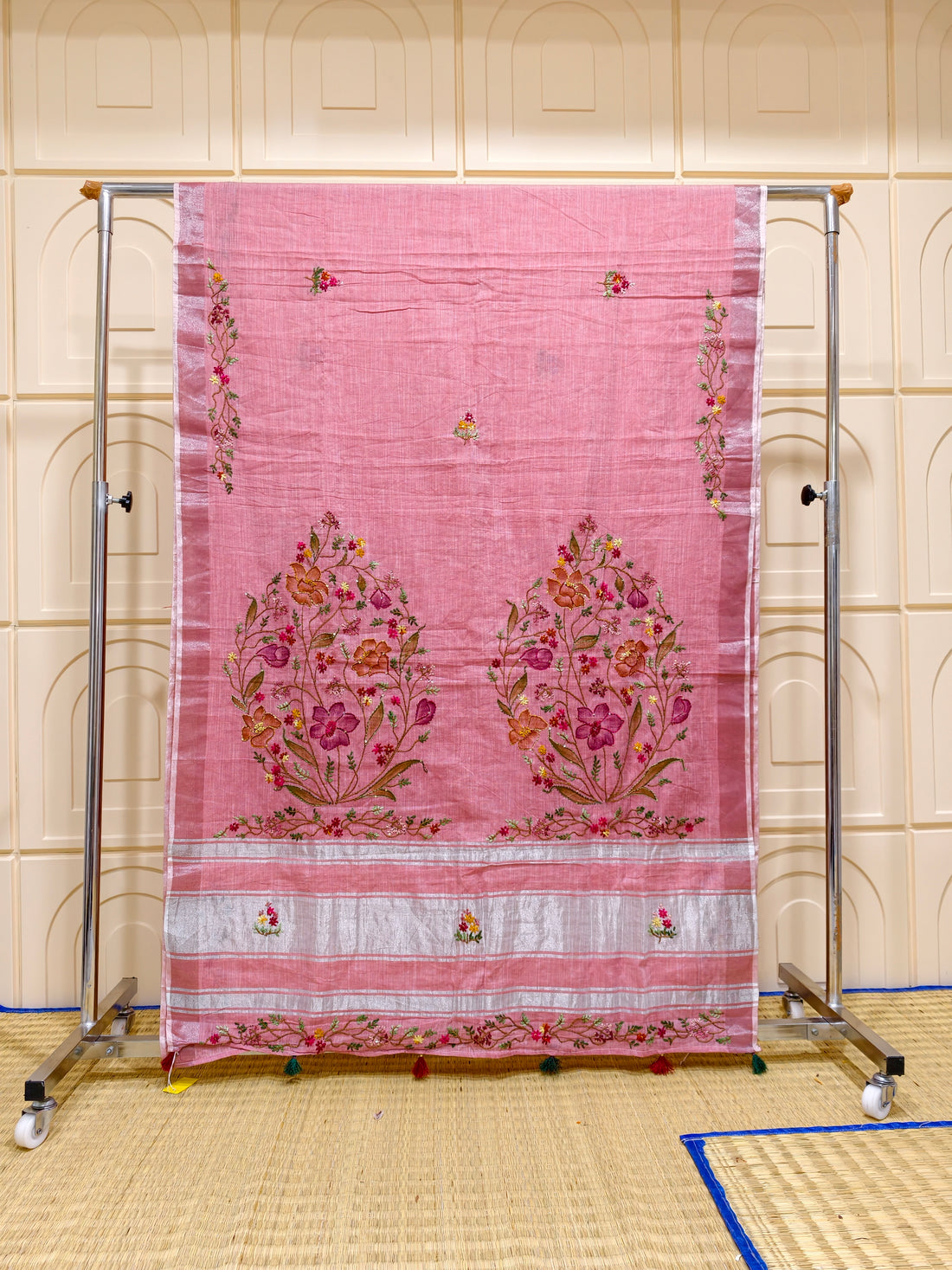 Linen by Linen bullion knot saree BN12