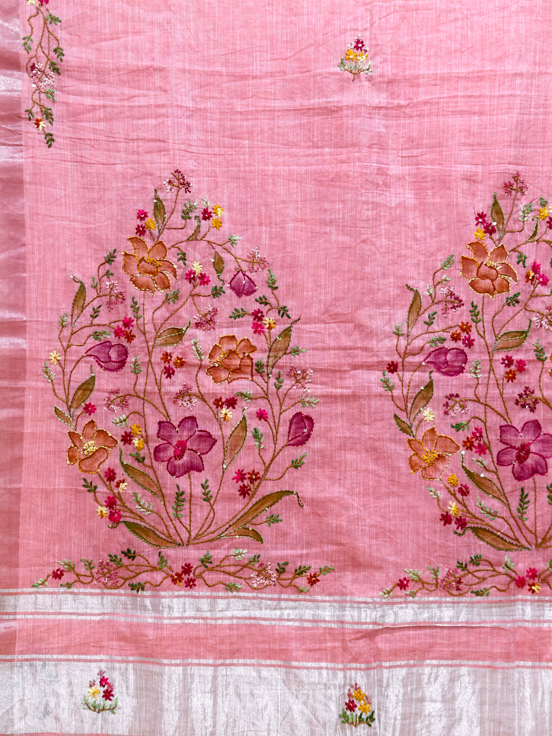 Linen by Linen bullion knot saree BN12