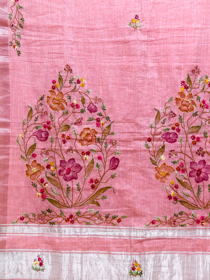 Linen by Linen bullion knot saree BN12