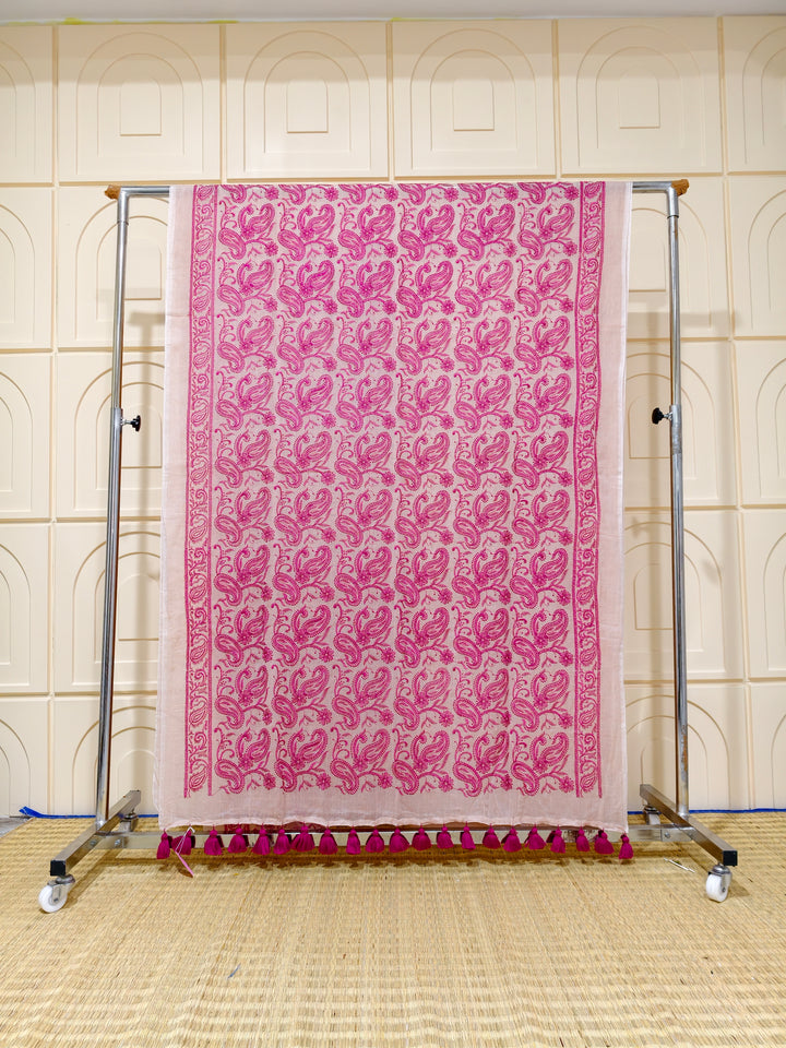 Premium Mul cotton chikankari saree