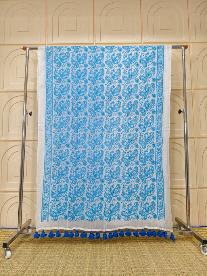 Premium Mul cotton with chikankari embroidery PMCE1