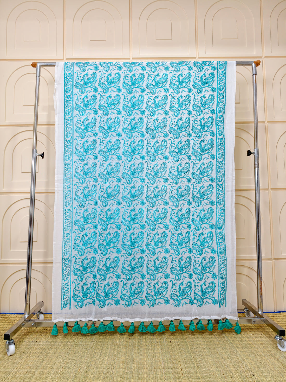 Premium Mul cotton with chikankari embroidery PMCE1