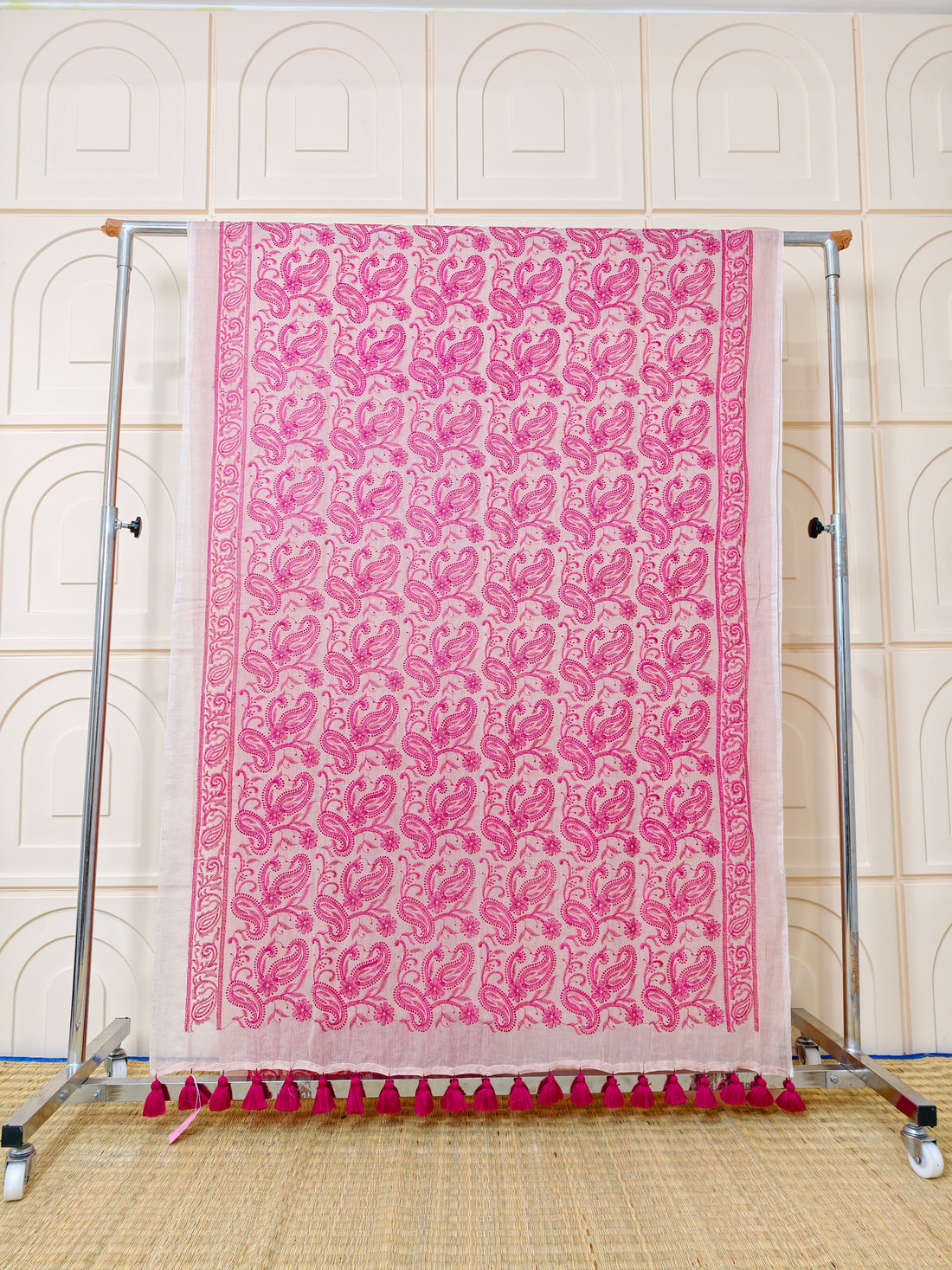 Premium Mul cotton with chikankari embroidery PMCE1