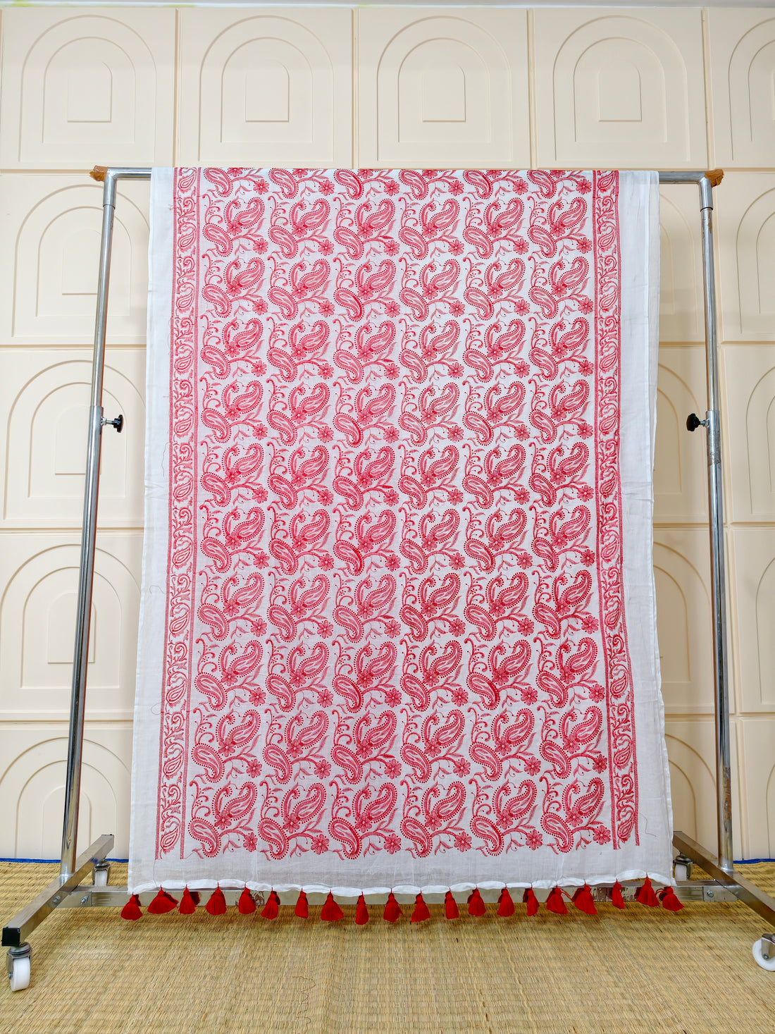 Premium Mul cotton with chikankari embroidery PMCE1