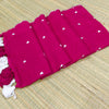 Premium Mul cotton saree with small heart embroidery saree
